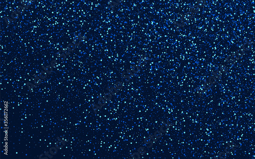 Blue Holiday Vector Dust Banner. White Christmas 