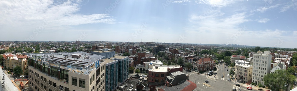 Naklejka premium A Beautiful Washington DC Panorama Skyline view