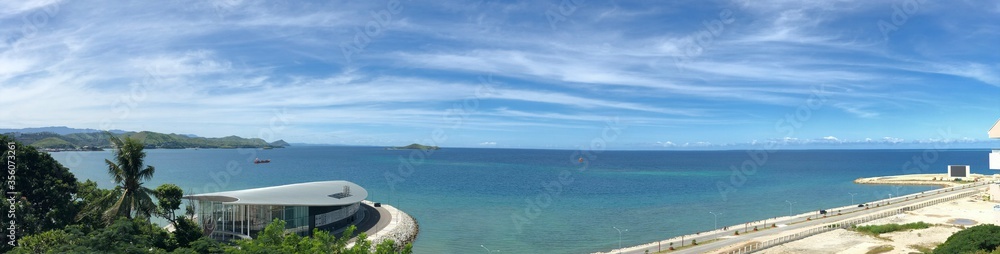 Beautiful Panorama view of Ela Beach, Port Moresby, Papua New Guinea