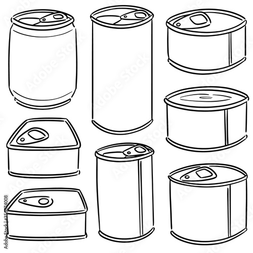 vector set of can