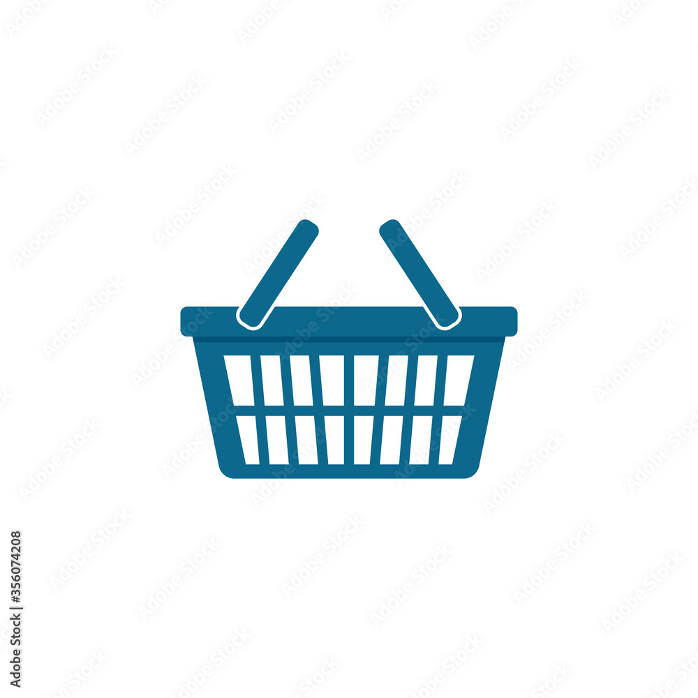 Basket store and Shopping Cart Logo vector Template Illustration Basket store and Shopping Cart Logo vector Template Illustration