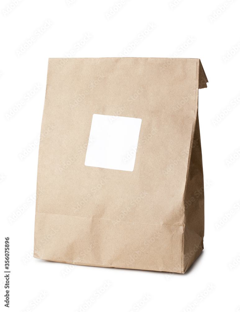Paper bags mock-up isolated