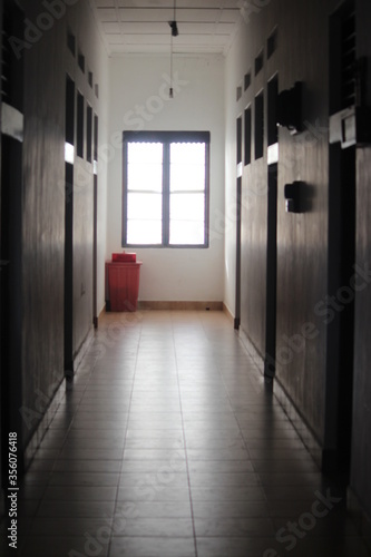 corridor in a hotel room