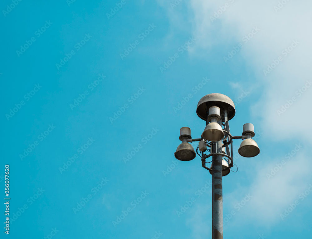 Signal tower or telecommunication tower on blue sky. Signal tower or telecommunication tower on blue sky.