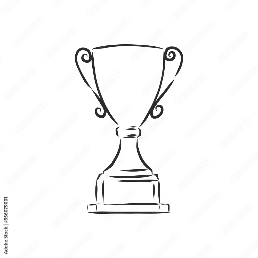 Sketch style illustration of an athlete winner, champion winner, vector sketch illustration Sketch style illustration of an athlete winner, champion winner, vector sketch illustration