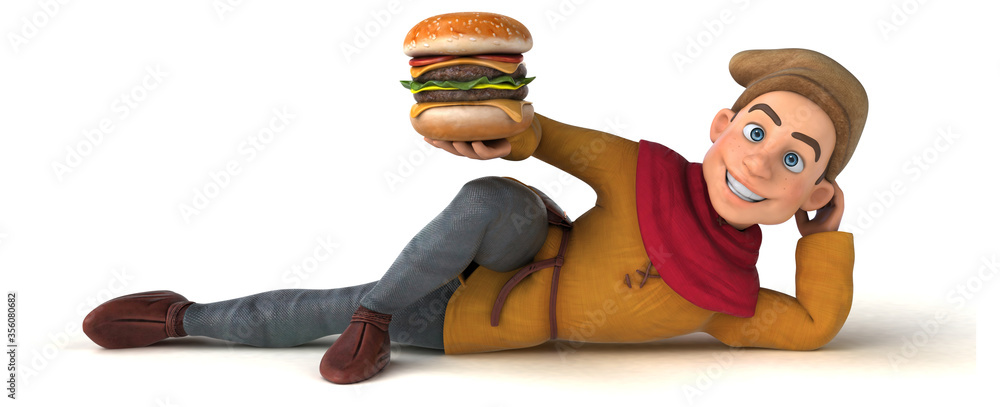 3D Illustration of a medieval historical character 3D Illustration of a medieval historical character