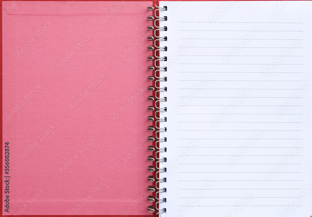 close up of notebook isolated on white background close up of notebook isolated on white background