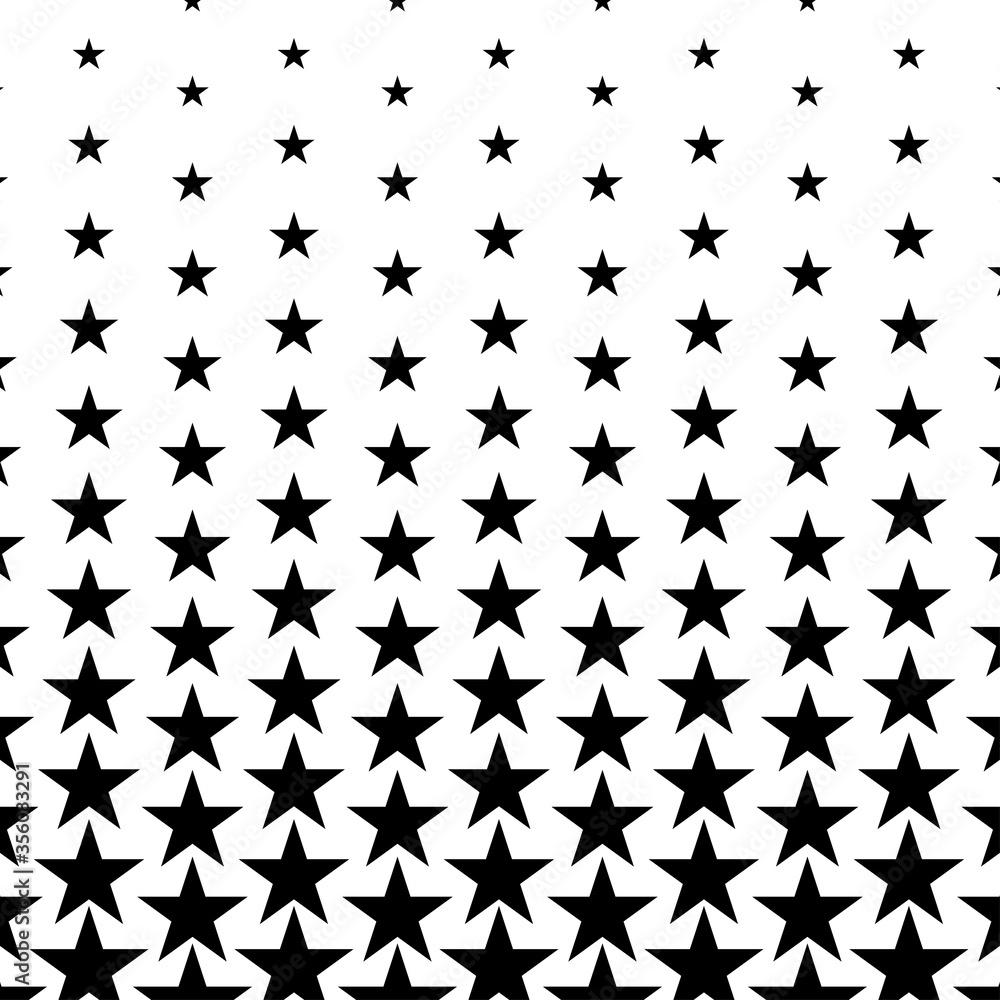 Abstract halftone stars background. Vector illustration