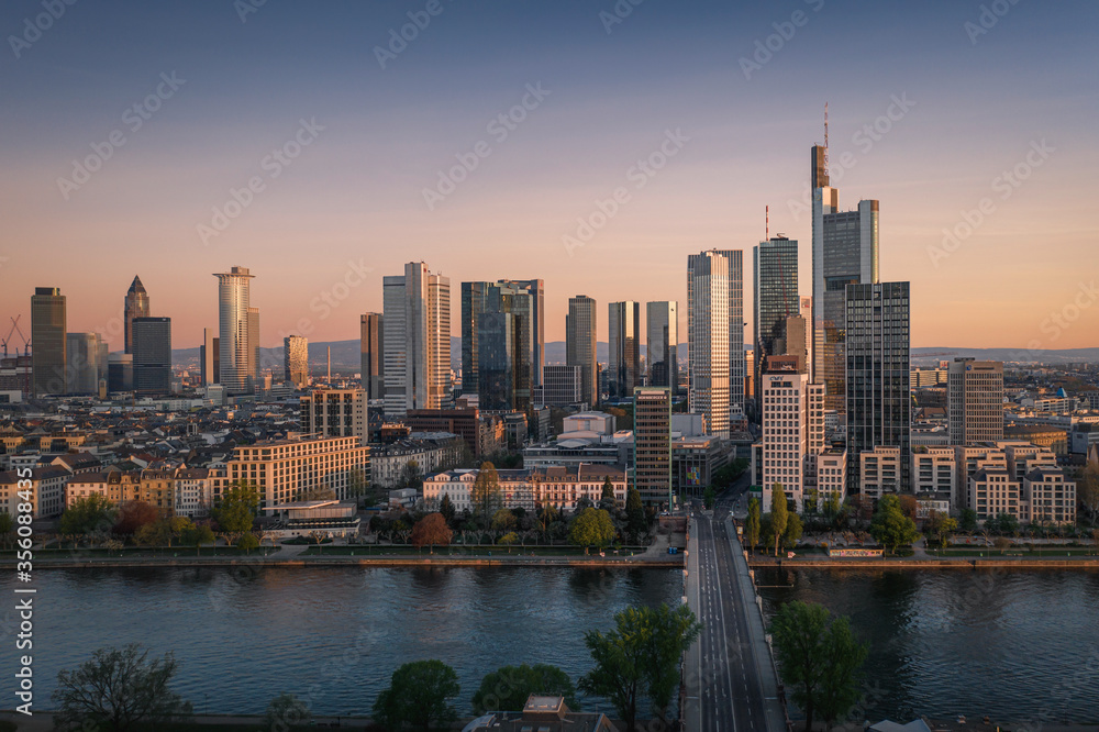 German and European finance city Frankfurt