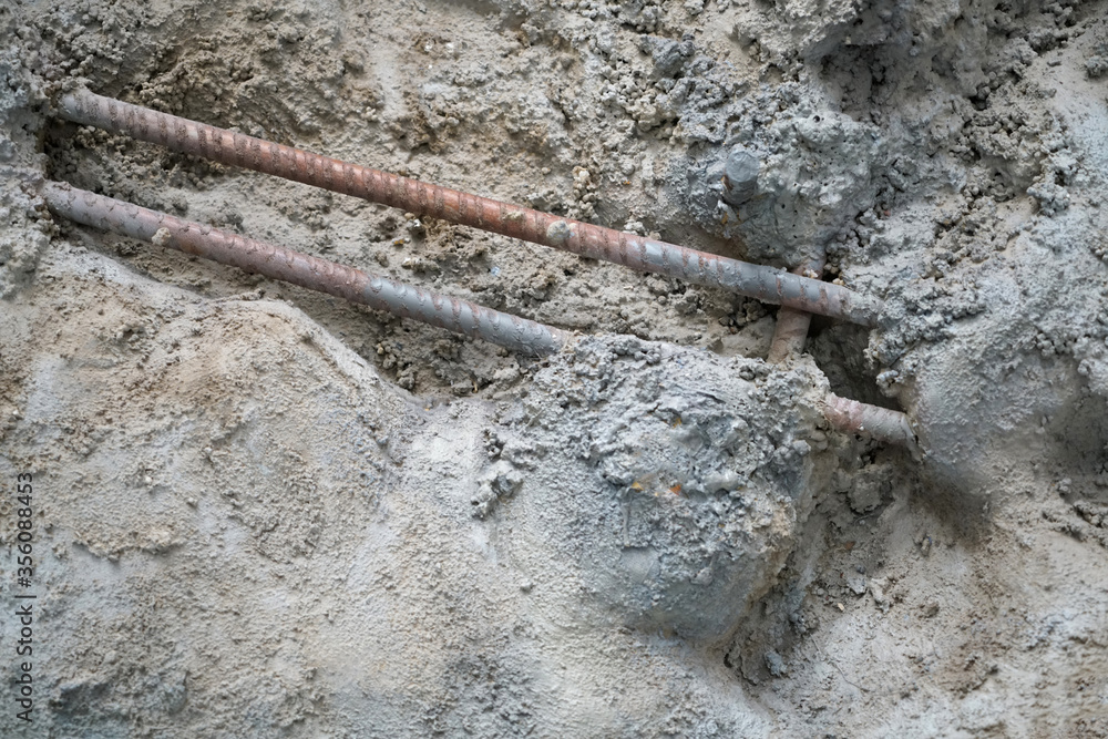 Reinforced concrete on construction sites Reinforced concrete on construction sites