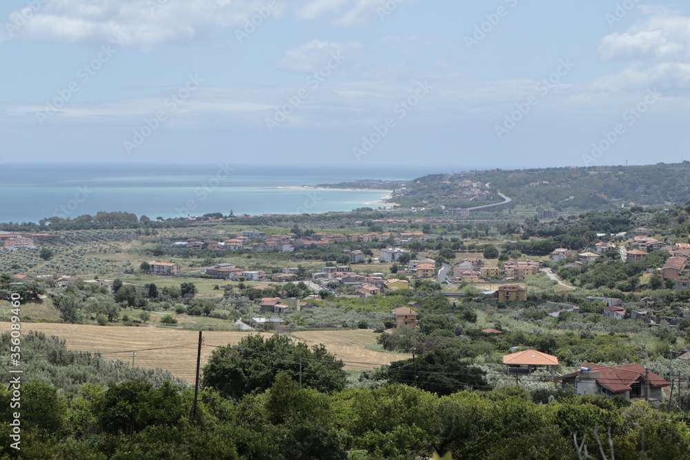 View of the Gulf of Squillace with Soverato Bay