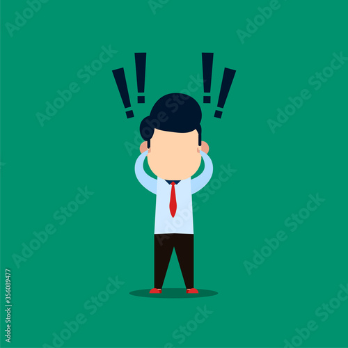 businessmen make a shocking gesture