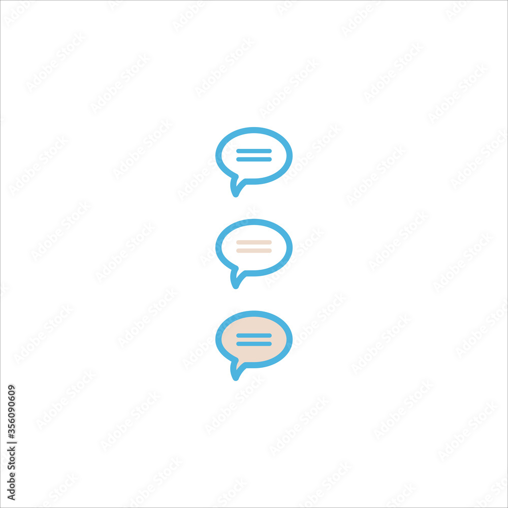 bubble chat conversation icon flat vector logo design trendy bubble chat conversation icon flat vector logo design trendy