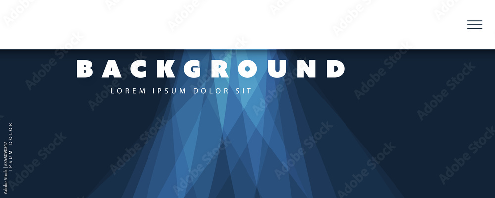 Abstract Blue Minimal Geometric Pattern Background, Multi Purpose Template, Gradient Shapes Composition, Futuristic Poster, Header or Landing Page Design - Vector Illustration