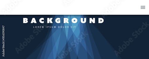 Abstract Blue Minimal Geometric Pattern Background, Multi Purpose Template, Gradient Shapes Composition, Futuristic Poster, Header or Landing Page Design - Vector Illustration