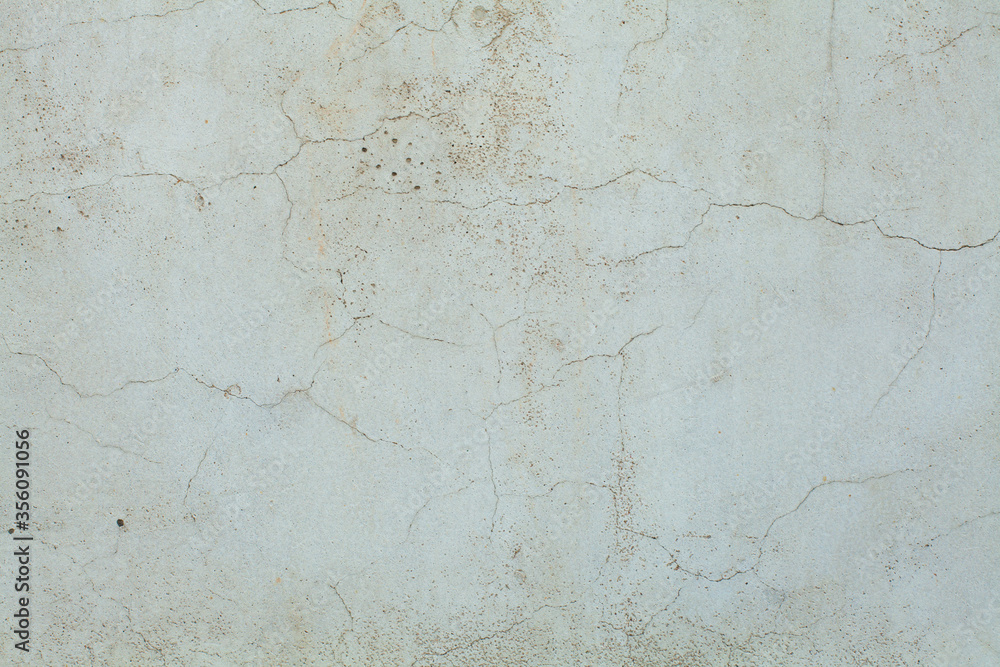 Light blue weathered wall texture. Old Background with crack - obrazy, fototapety, plakaty 