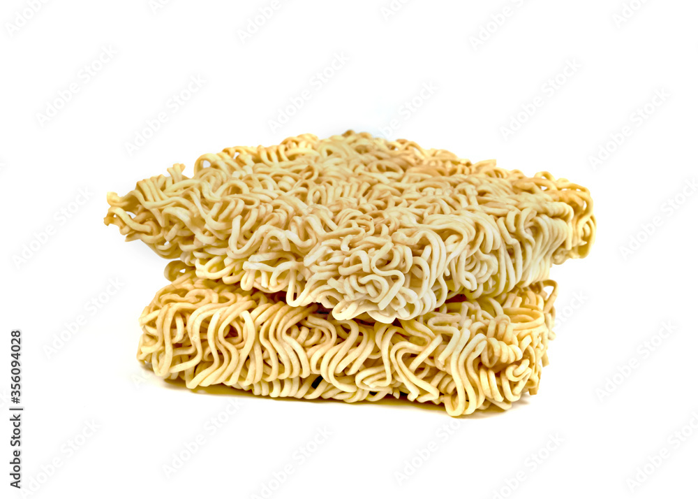 Instant noodles isolated on white background Instant noodles isolated on white background
