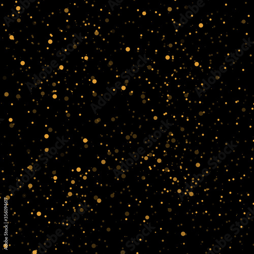 Abstract gold bokeh with black backgroundюстрации