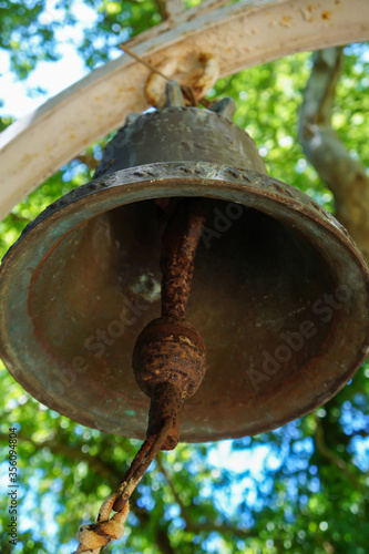 Detail of an old-fashioned church bell