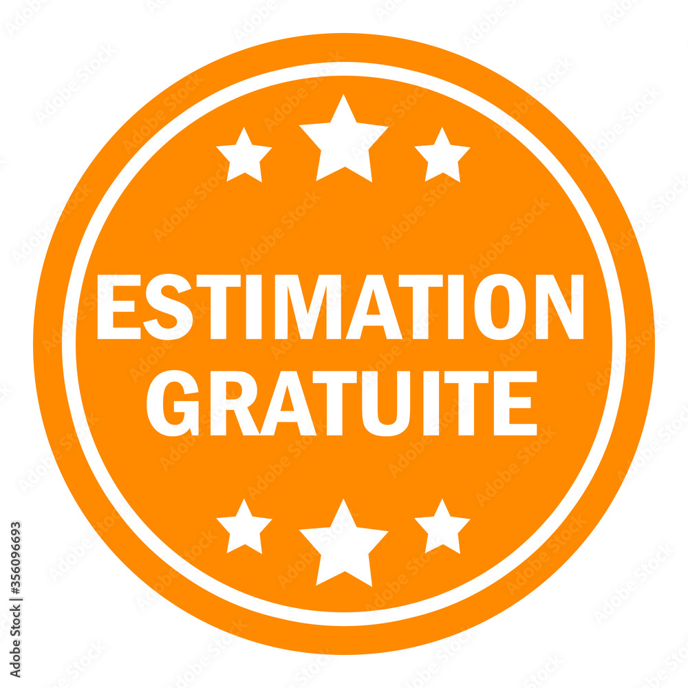 Estimation gratuite. Icône orange étoilé. Estimation gratuite. Icône orange étoilé.