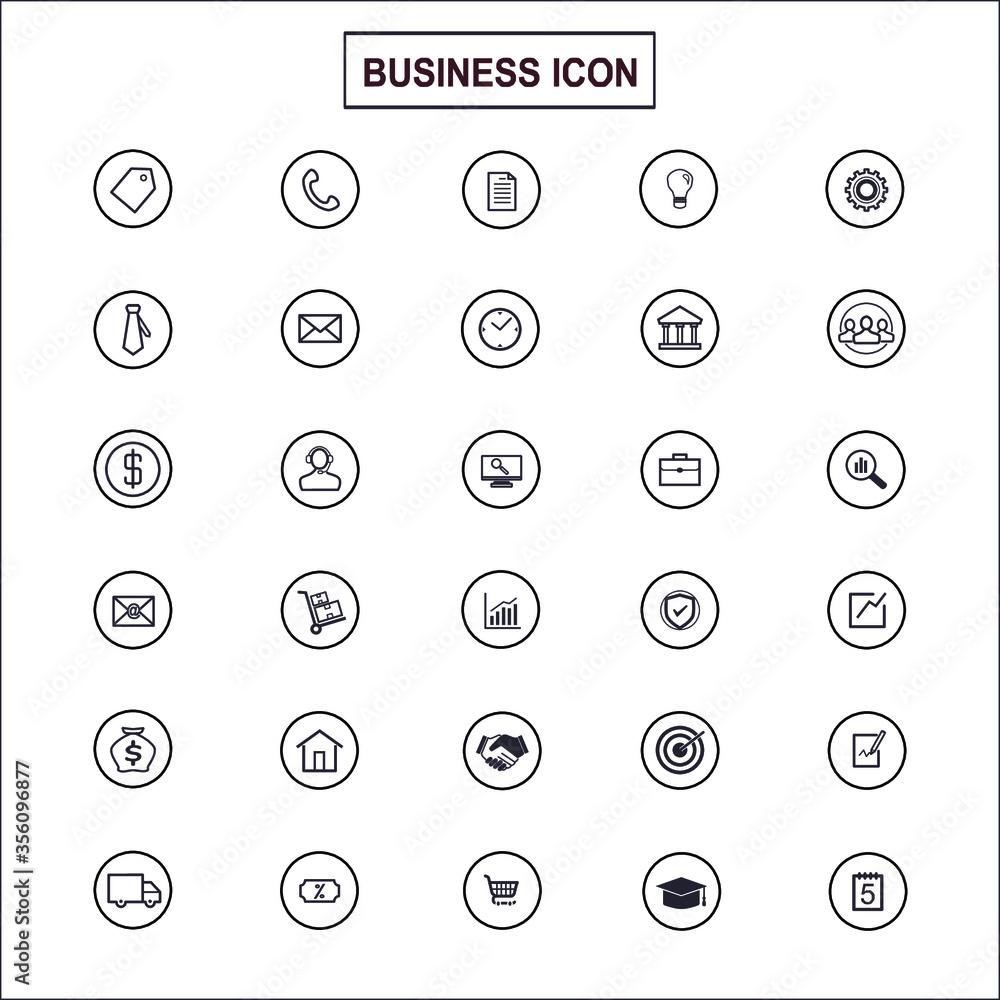 set of business vector icons set of business vector icons