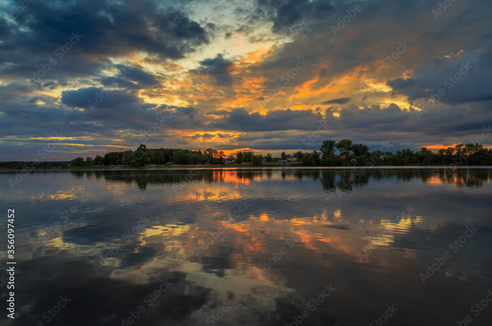 Sunset in Ukraine. Kiev region. 31. 05. 2020 Sunset in Ukraine. Kiev region. 31. 05. 2020