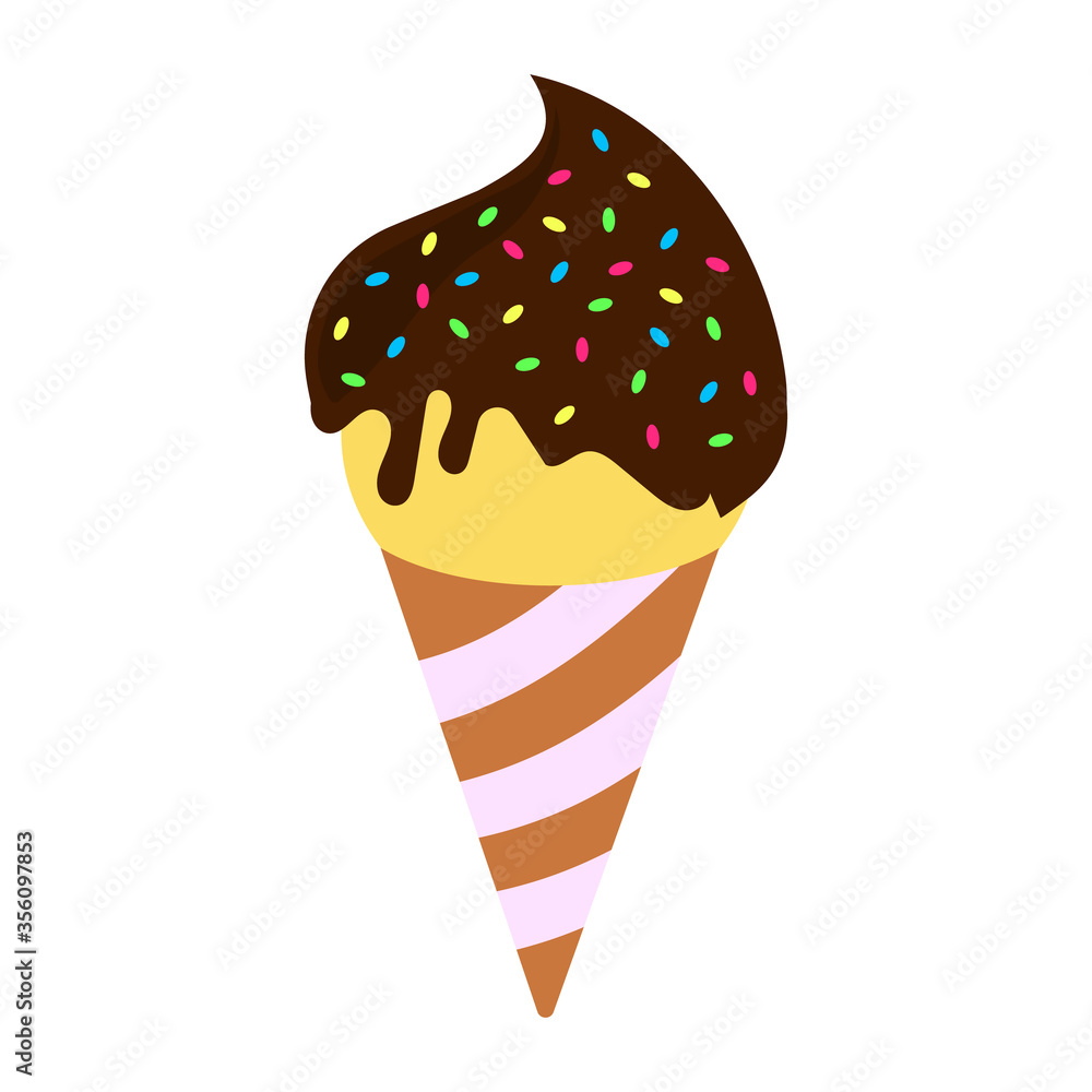 tasty food color flat icon ice cream tasty food color flat icon ice cream
