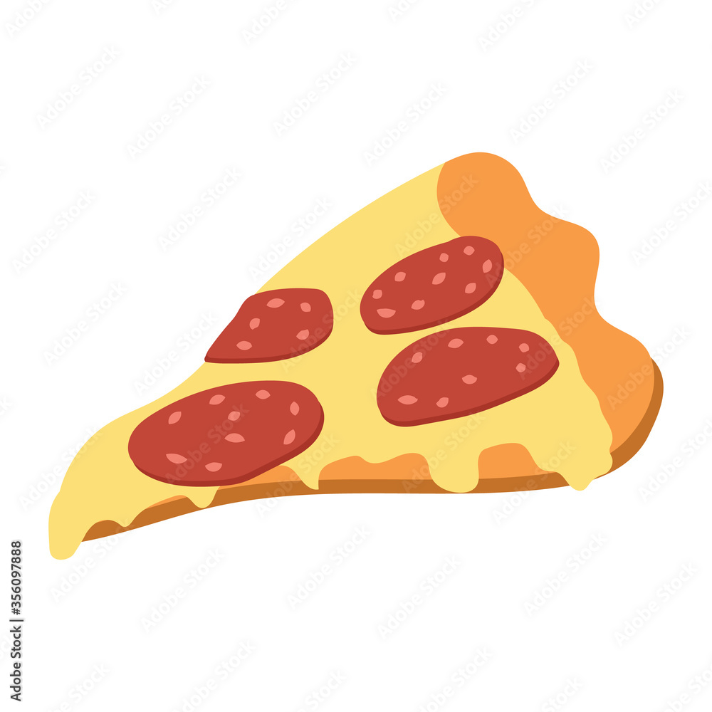 tasty food color flat icon pizza tasty food color flat icon pizza