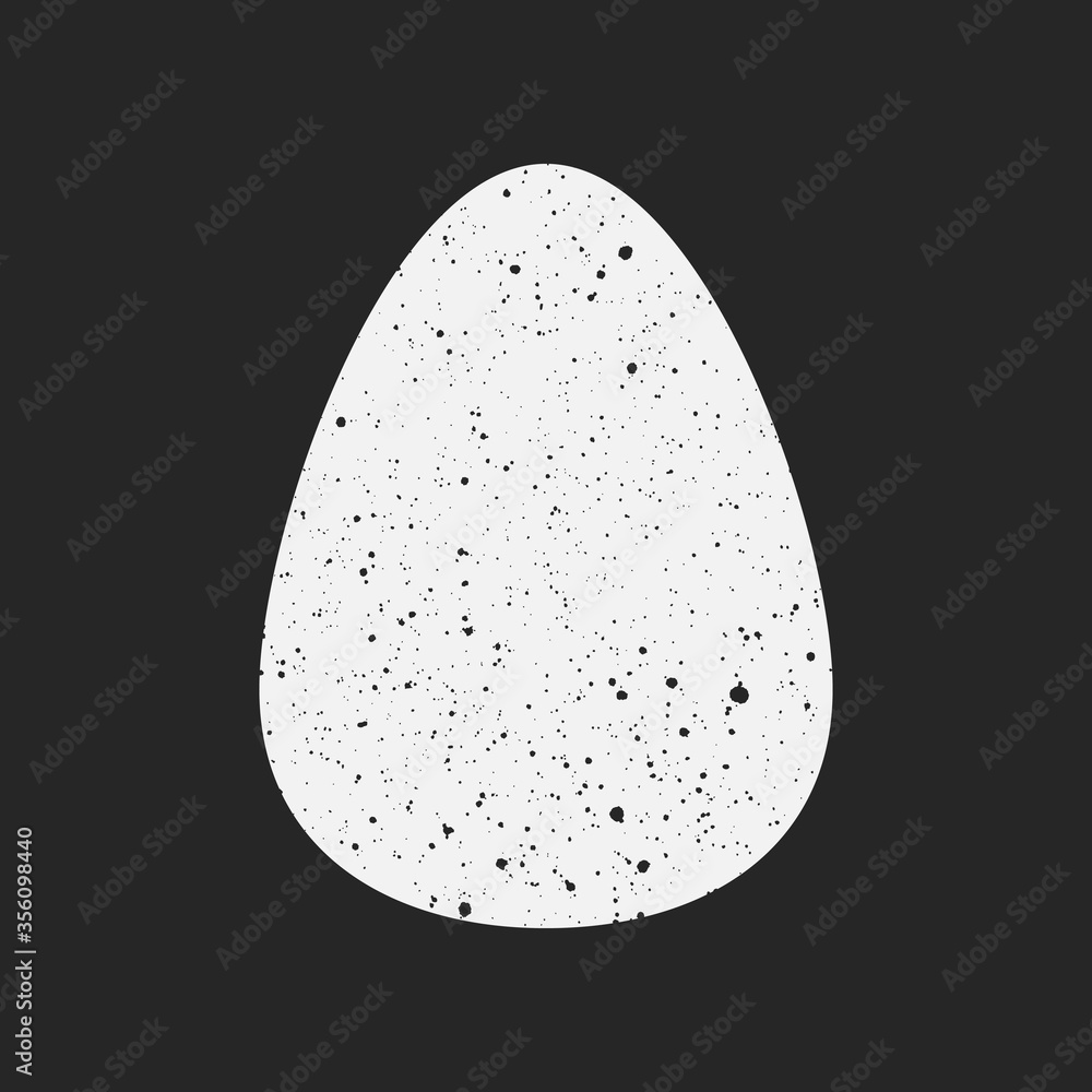 Grunge icon of egg with effect of spotted Grunge icon of egg with effect of spotted