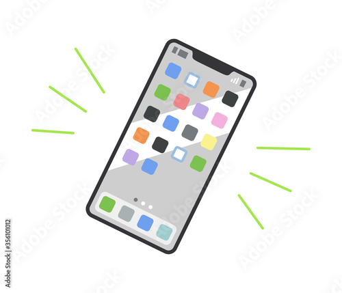 スマートフォンのイラスト（スマホ・携帯電話）