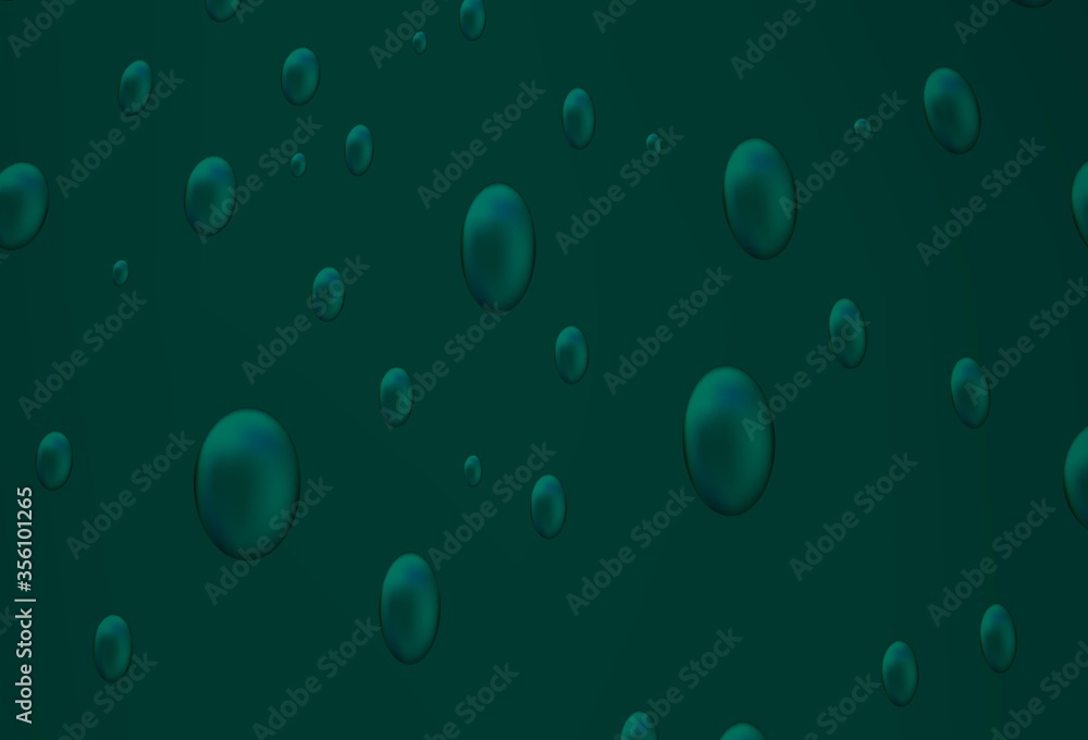 Dark Green vector template with circles. Beautiful colored illustration with blurred circles in nature style. Beautiful design for your business natural advert.