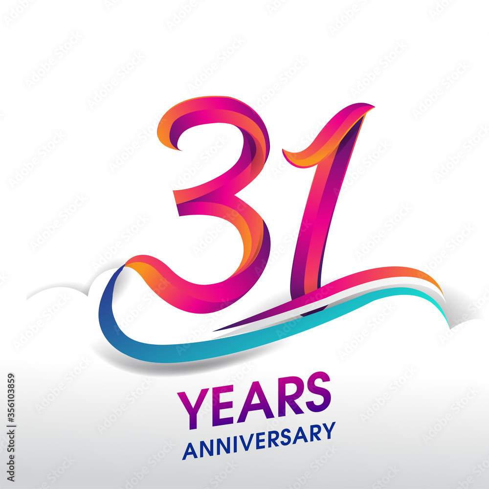 25th Anniversary Celebration, Luxurious 25 Years Anniversary Logo Design.  Stock Vector - Illustration of elegant, celebrating: 185316872