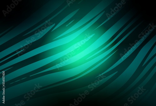Dark Blue  Green vector blurred bright template.