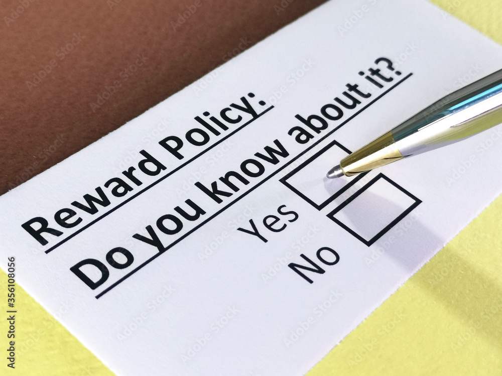 One person is answering question about reward policy. One person is answering question about reward policy.