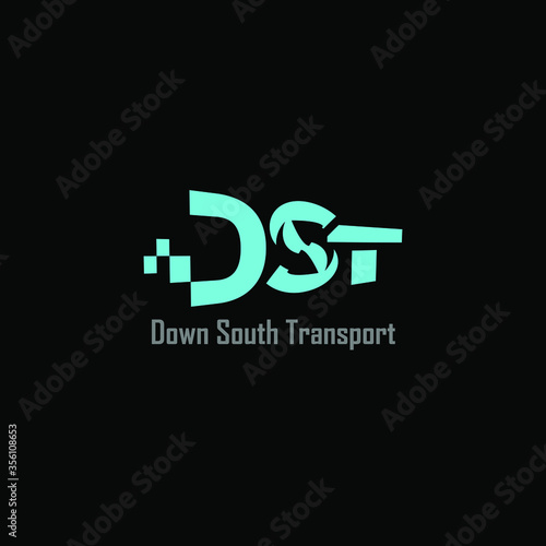 down south transport logo vector 