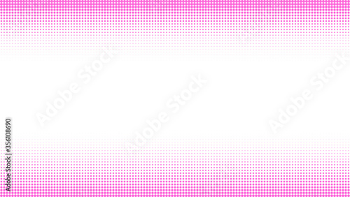 white background with pink dots