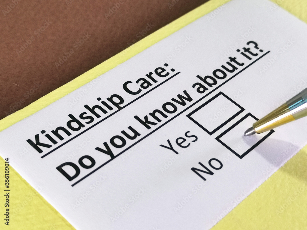 One person is answering question about kindship care. One person is answering question about kindship care.