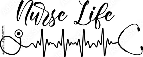 Heartbeat SVG, Nurse SVG, Doctor SVG, Healthcare Svg, Stethoscope Svg,nurse svg, medical team svg, medical svg, nursing svg, bandage svg	
