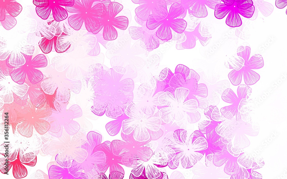 Light Purple vector elegant pattern with flowers