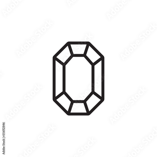 ruby jewellery icon fill vector