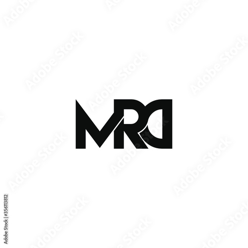 mrd letter original monogram logo design