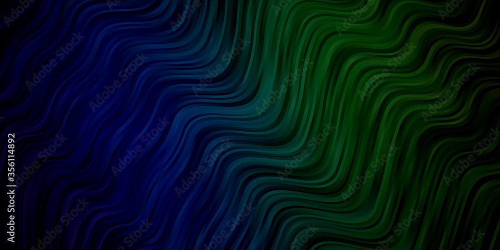 Light Blue, Green vector pattern with wry lines. Illustration in halftone style with gradient curves. Pattern for ads, commercials. Light Blue, Green vector pattern with wry lines. Illustration in halftone style with gradient curves. Pattern for ads, commercials.