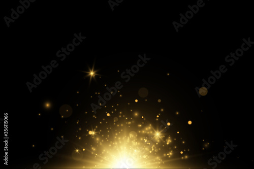 Shining golden star