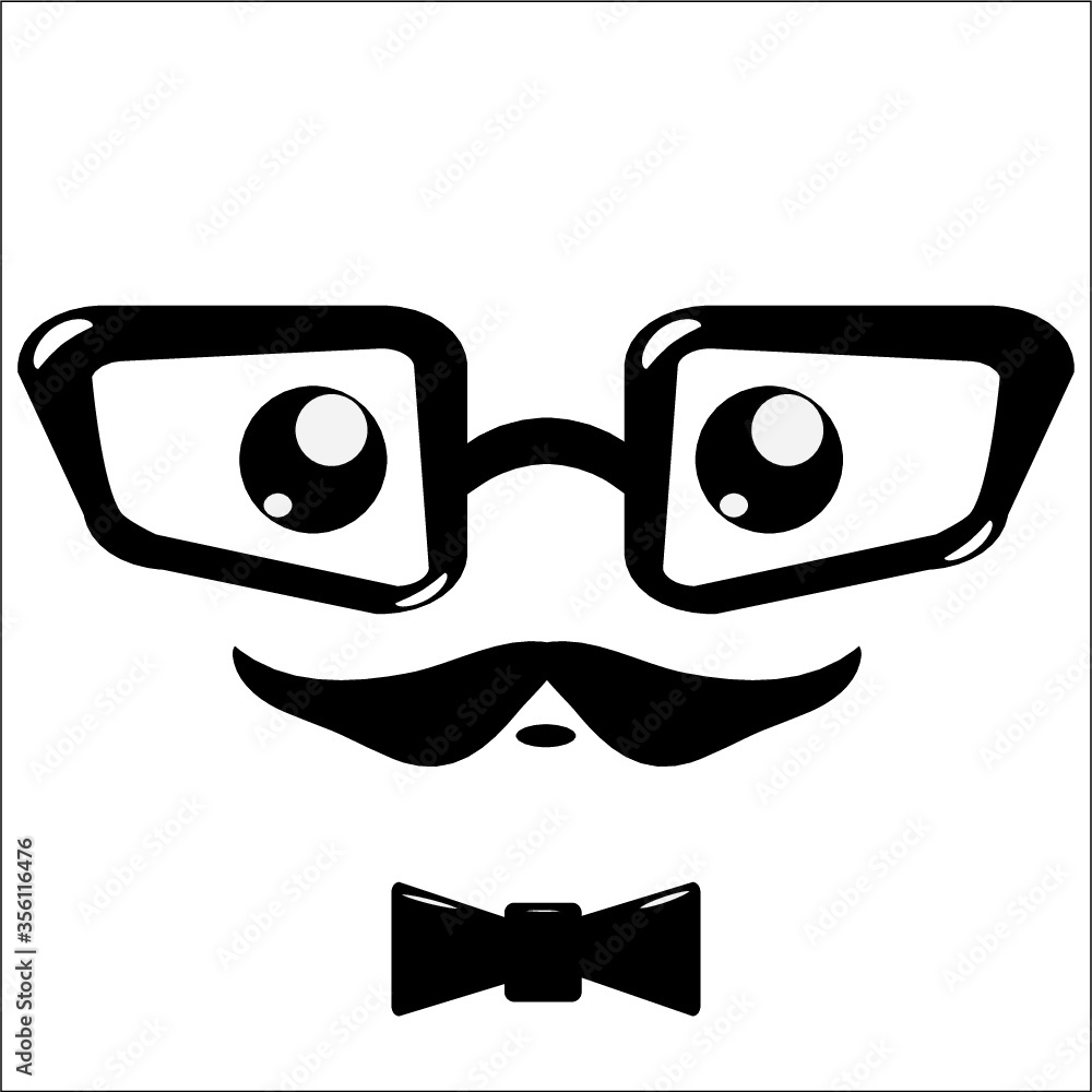 men's face accessories vector illustration on white background. Moustaches and eyeglasses icon. men's face accessories vector illustration on white background. Moustaches and eyeglasses icon.