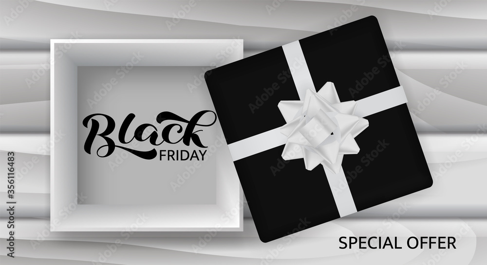 Black friday sale lettering. Quote for card or poster. Vector stock illustration Black friday sale lettering. Quote for card or poster. Vector stock illustration