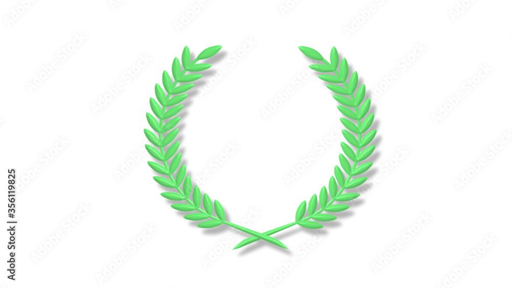 Amazing green light 3d wheat icon on white background,Best wheat icon Amazing green light 3d wheat icon on white background,Best wheat icon