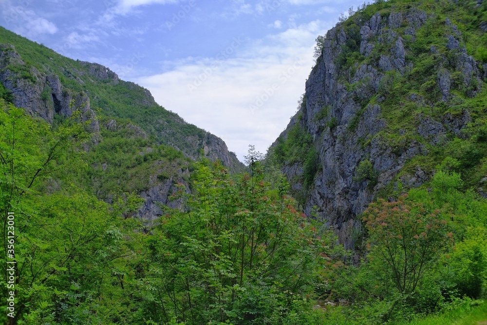 Karst landscape Sohodol Valley