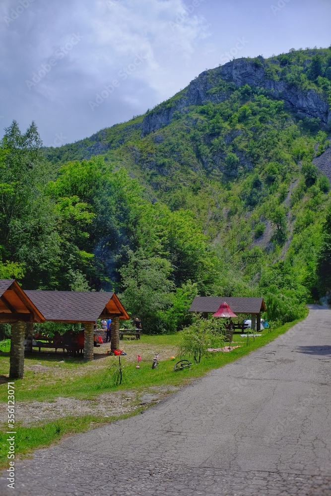 Karst landscape Sohodol Valley Karst landscape Sohodol Valley