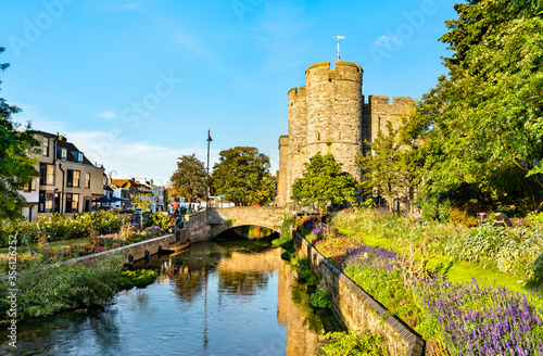 Fotografía Westgate at the Great Stour River in Canterbury, England