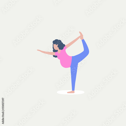 Fototapeta Naklejka Na Ścianę i Meble -  Pregnant yoga